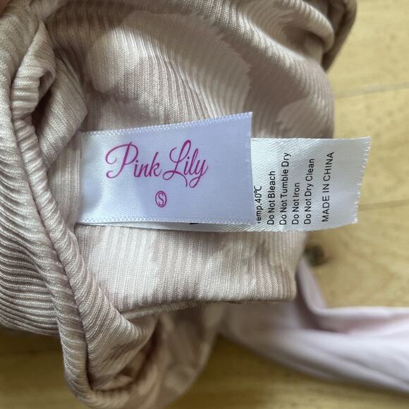 Pink Lily Boutique One Piece Womens Swim Suit leopard One Shoulder Tie‎ Sz Small - Picture 6 of 10